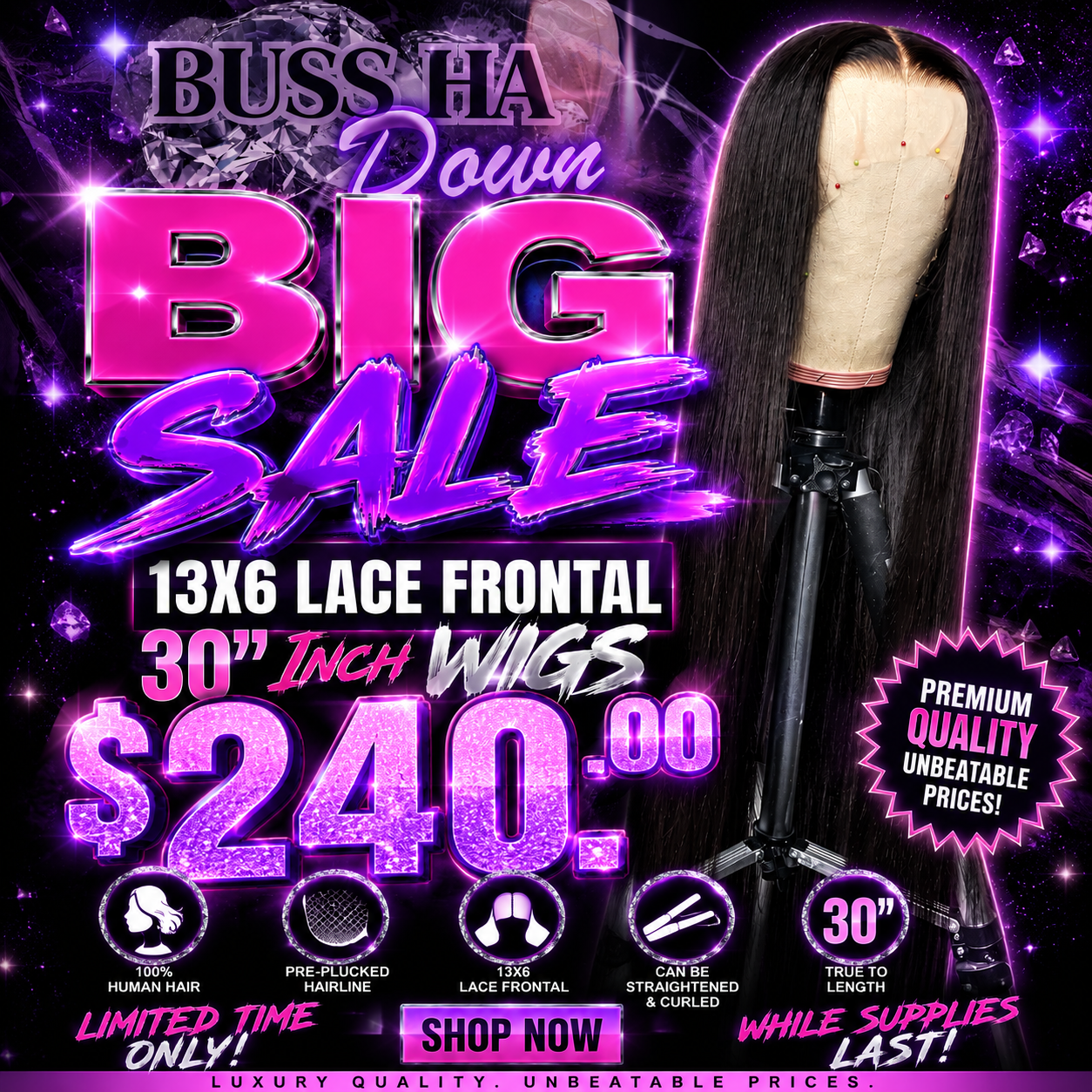 30’inch Wig Sale